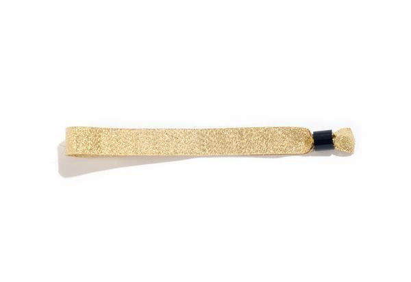 Metallic Gold Cloth Wristbands
