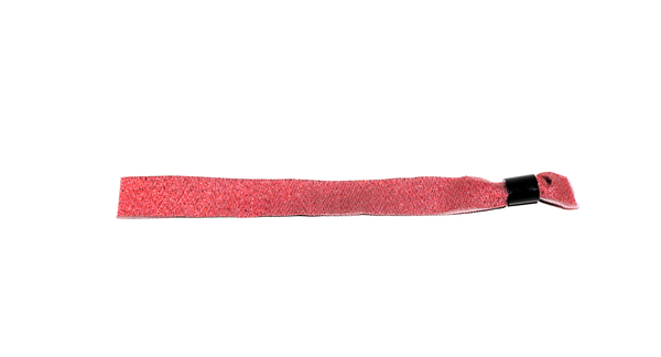 Metallic Red Cloth Wristbands