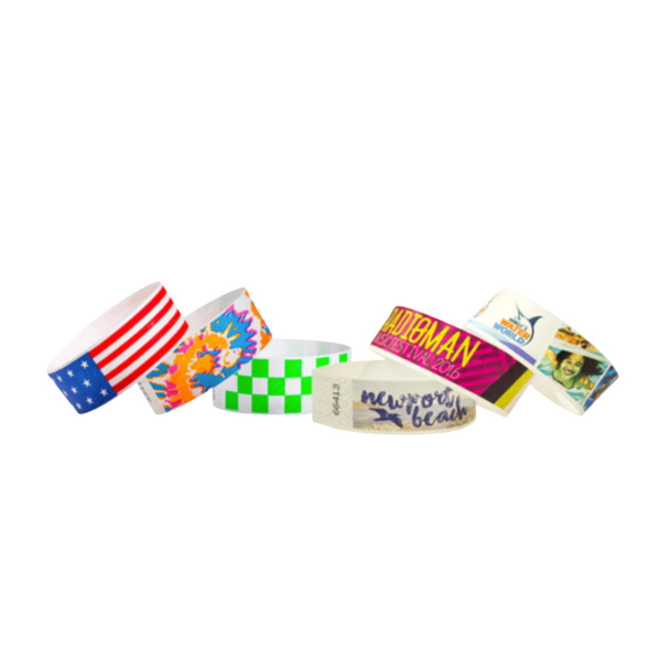 Full Color 1 Inch Tyvek Wristbands - 24 hours