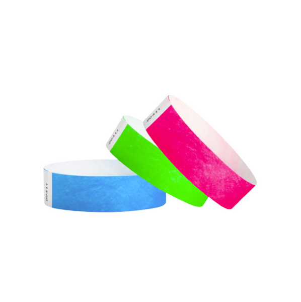 Plain 3/4 inch Tyvek Wristbands