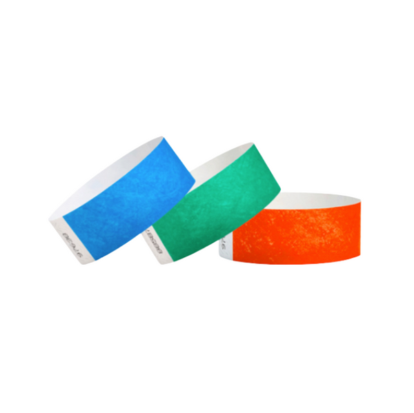 Plain 1 inch Tyvek Wristbands