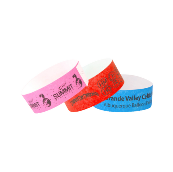 Custom 1 inch Tyvek Wristbands