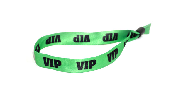 VIP Green Cloth Wristbands