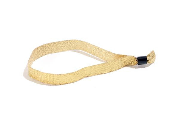 Metallic Gold Cloth Wristbands