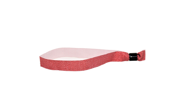 Metallic Red Cloth Wristbands